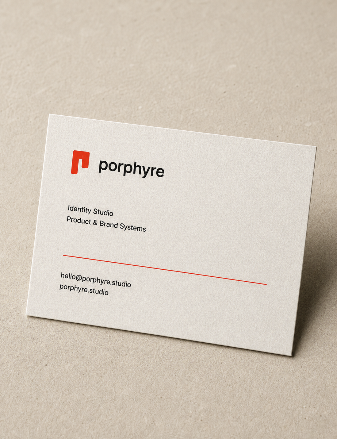 Carte de visite Porphyre